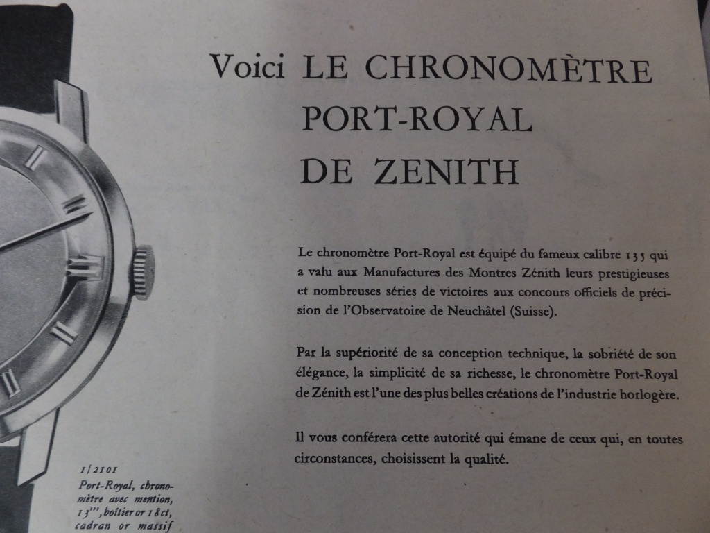 ZENITH 135 Port Royal 210