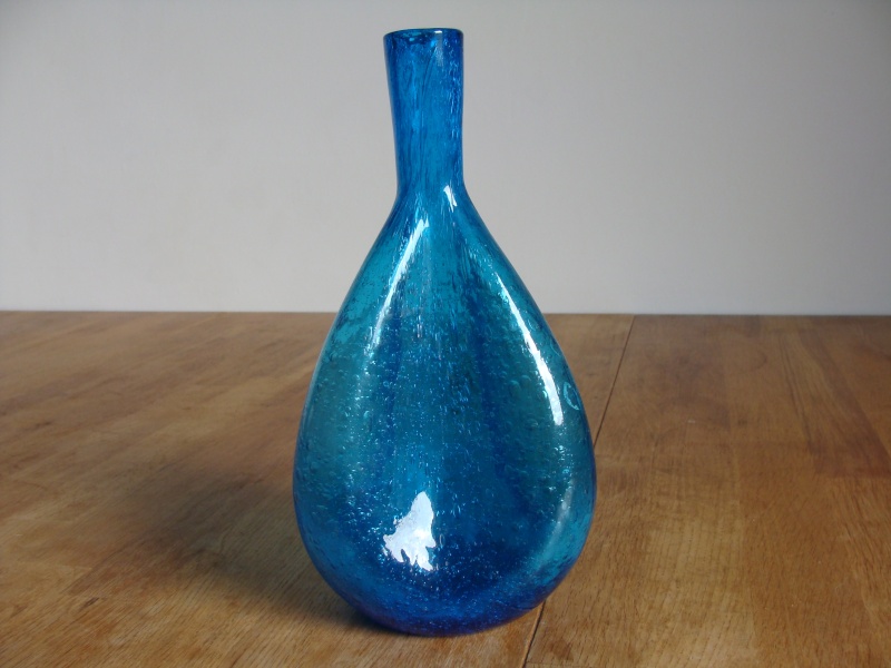 Blue Glass Vase 22010