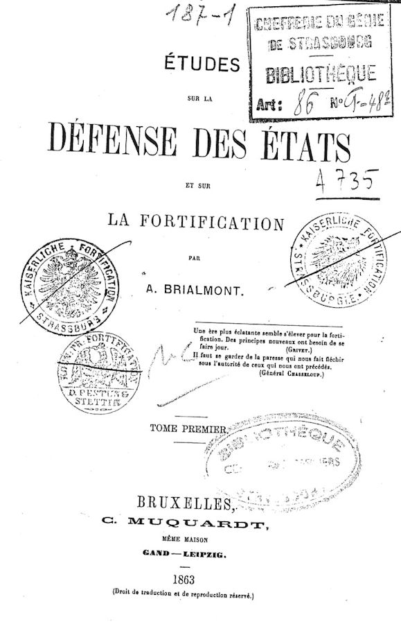 Livres concernant la "Fortification" 1863-011