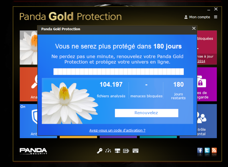 Panda cloud gold antivirus gratuit 6 mois  Captur14