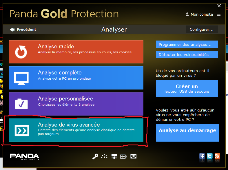 Panda cloud gold antivirus gratuit 6 mois  Captur15