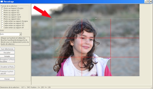 Recadrer et corriger une photo avec les plugins de Photofiltre. Depla10