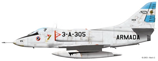 Guerre aérienne aux Malouines : Acte VI : A-4Q "Skyhawk" ARMADA  91_7_b18