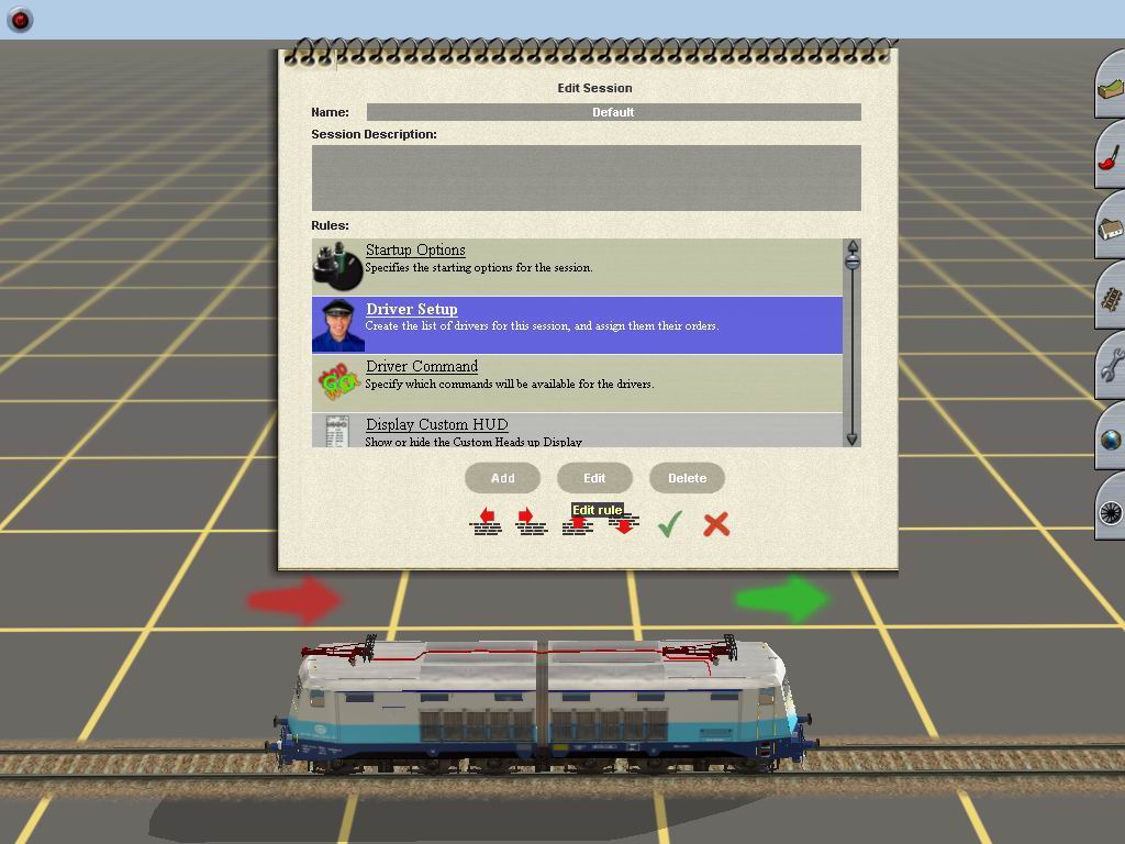 Trainz - Vodi kroz Edit Session Rules Driver11