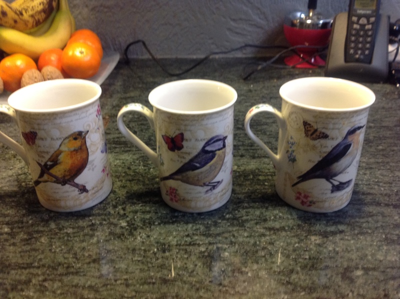 Tasses a thé a l'anglaise "oiseaux" a vendre chez ALDI Photo_40