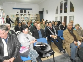 31 janvier 2014 - Café littéraire - Elisabeth de Saint Affrique : les enjeux culturels, économiques et géopolitiques de la langue française au Maroc Dscn7111