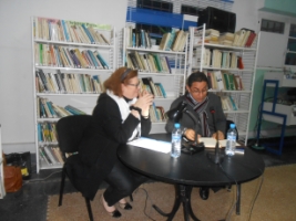31 janvier 2014 - Café littéraire - Elisabeth de Saint Affrique : les enjeux culturels, économiques et géopolitiques de la langue française au Maroc Dscn7112