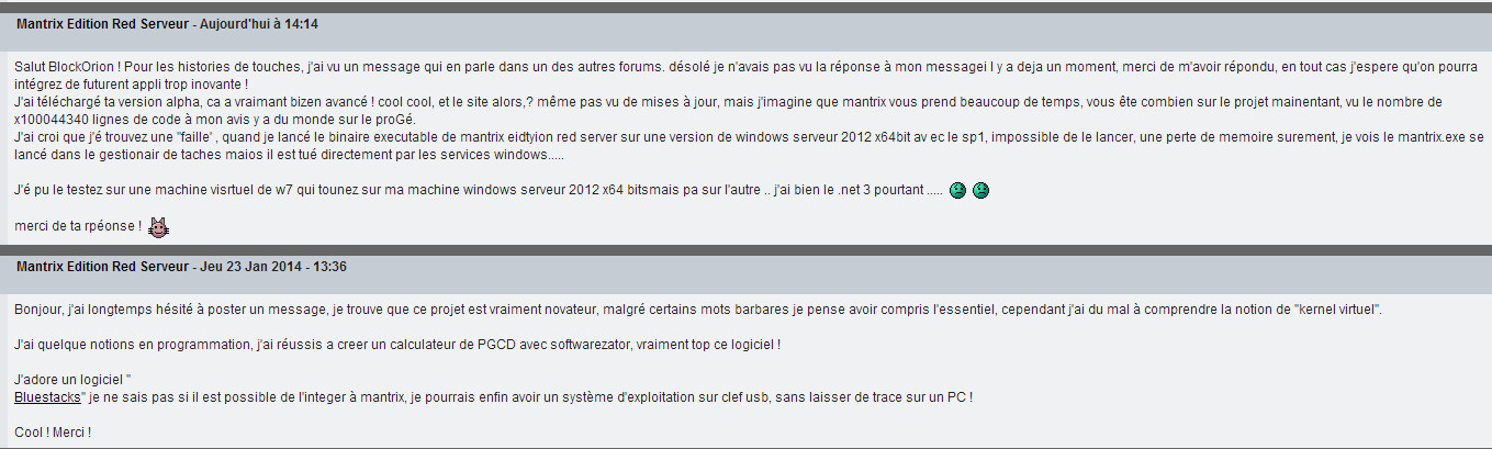 Mantrix - Mantrix Edition Red Serveur - Operating System Projet - Page 30 2014-013