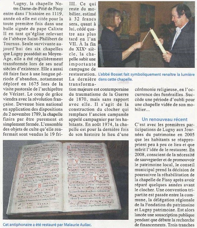 Une formidable préservation chapelle de FISSY Lugny Chapel12