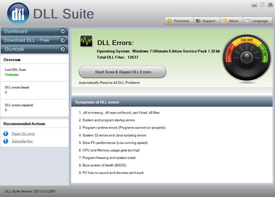 برنامج اصلاح ملفاتDLL المفقودة و المعطوبه DLLSuite 2013.0.0.2109 Housec12