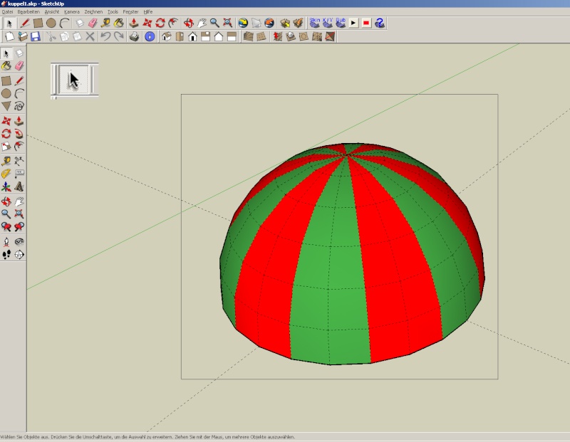 Sketchup und Pepakura - Ein paar grundsätzliche Dinge Kuppel32