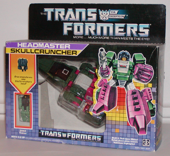Transformers Headmasters Decepticon Skullcruncher [Spaccaossa] & Grax Toyssk10