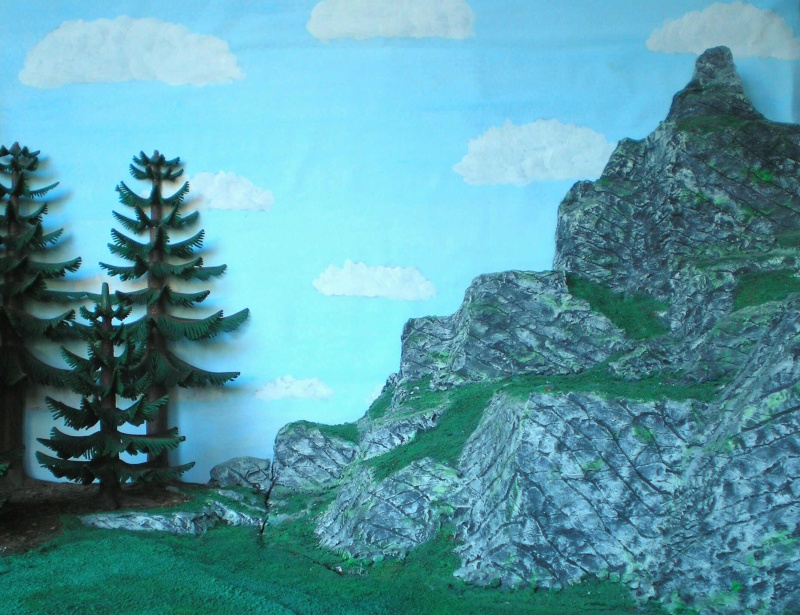 Gestaltung eines Dioramas mit den Tannen von Playmobil Tannen13