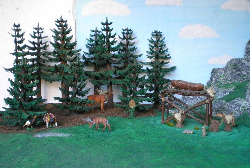 Gestaltung eines Dioramas mit den Tannen von Playmobil Tannen14