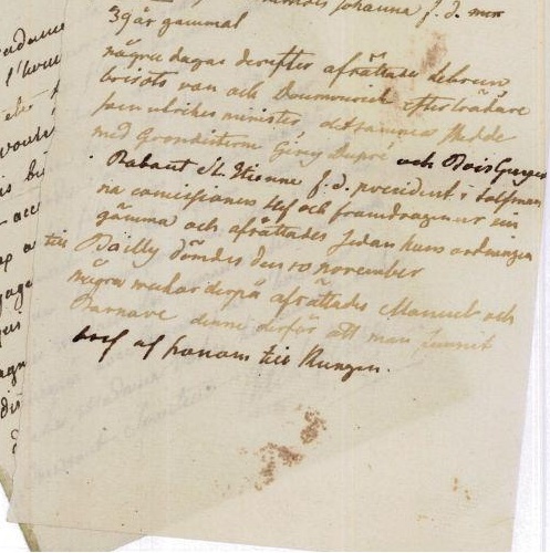 Ecrits du comte Hans Axel von Fersen Captur31