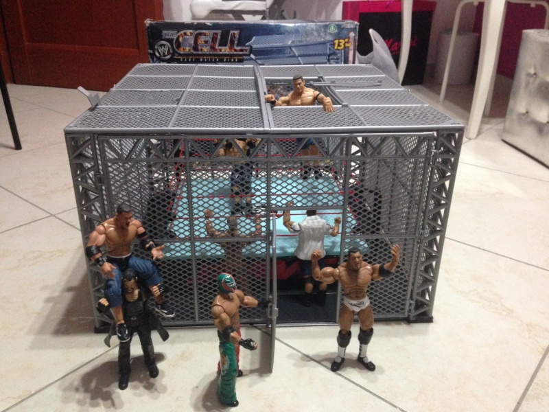 THE CELL - Playset GABBIA + RING Wrestlers WWE JAKKS PACIFIC Gabbia12