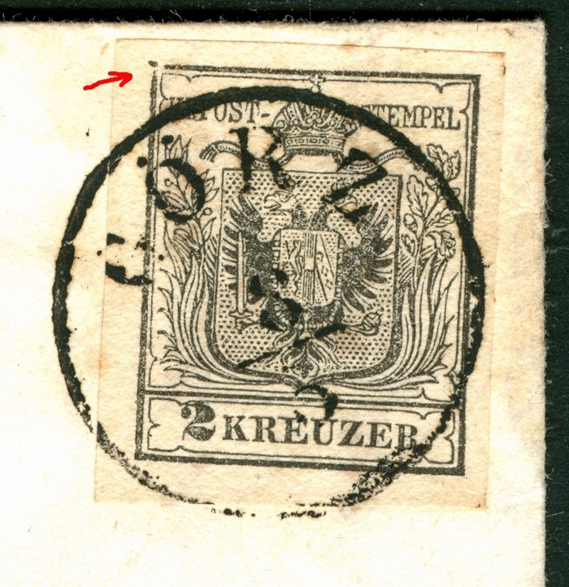 stempel - Die erste Österreichische Ausgabe 1850 2_kr_110