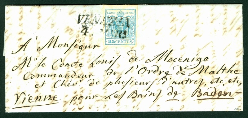 Briefmarken - Lombardei - Venetien 1850 - 1858 45_cen10