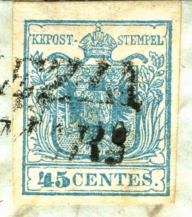 Briefmarken - Lombardei - Venetien 1850 - 1858 45_cen11