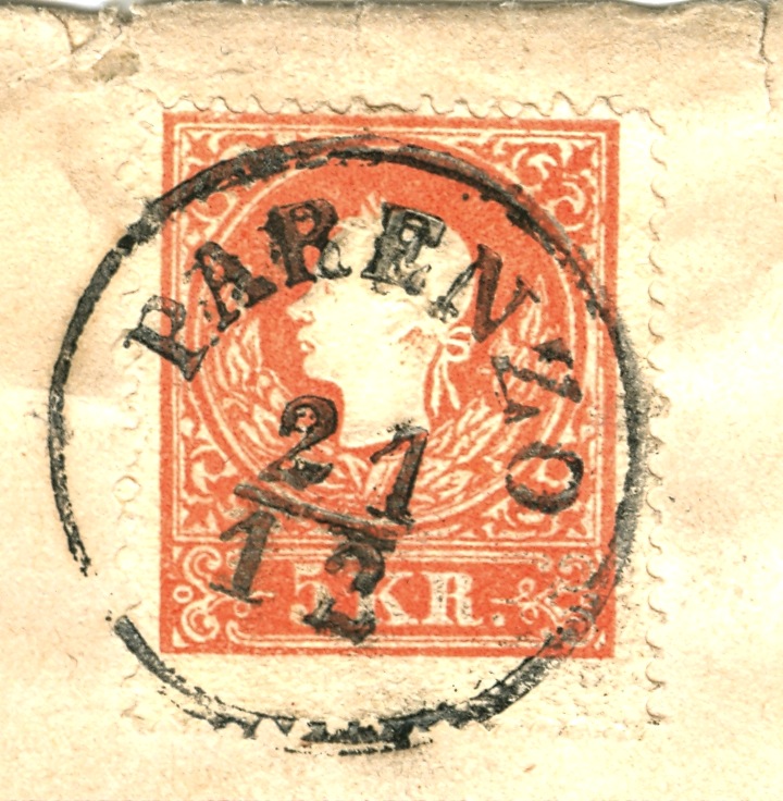 stempel - Die Freimarkenausgabe 1858 Type I und II 5_kr_111