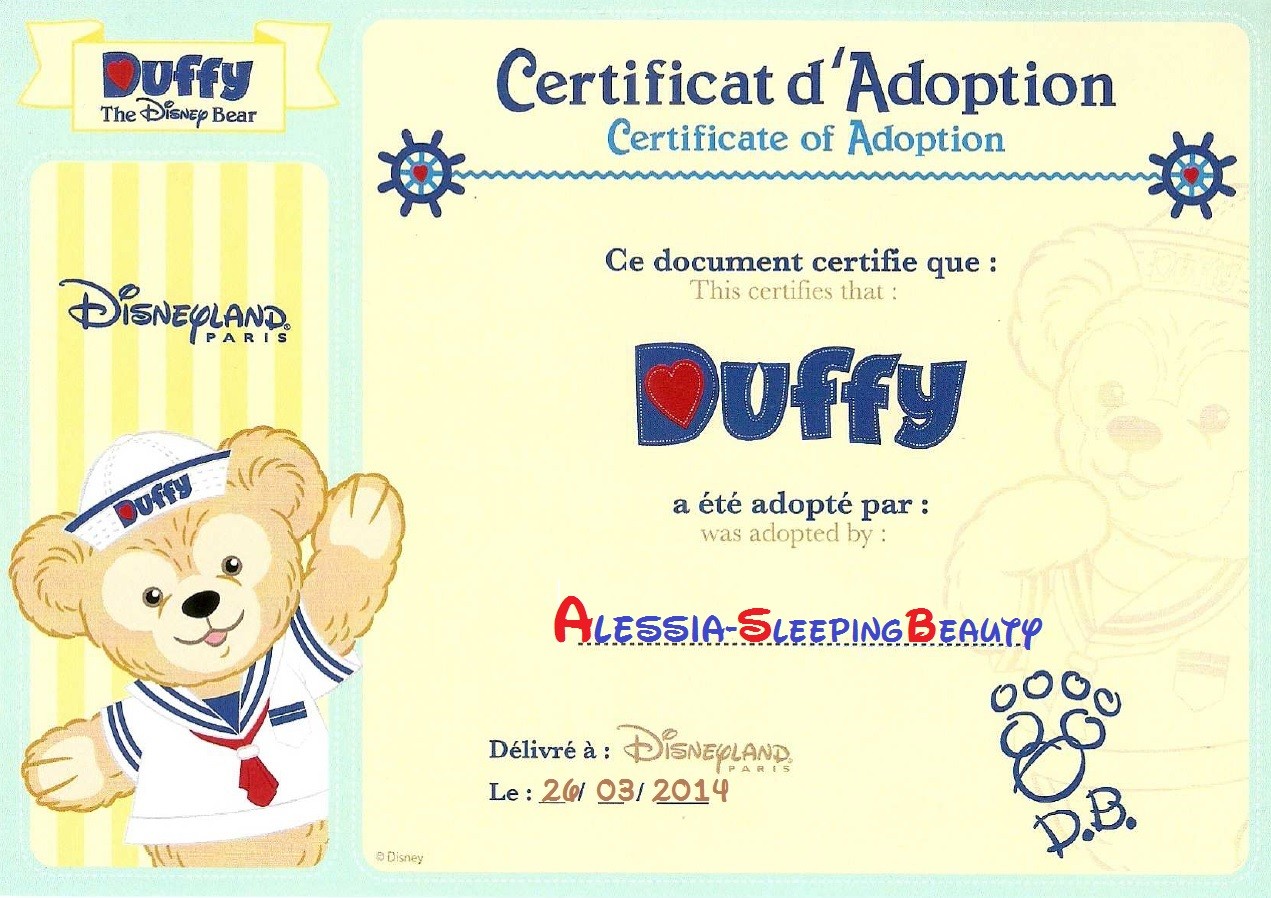 Certificato di adozione per Duffy  Alessi10