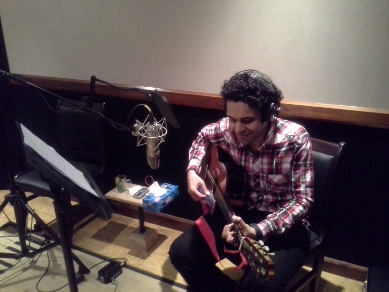     recording my Album not a lone    20130323