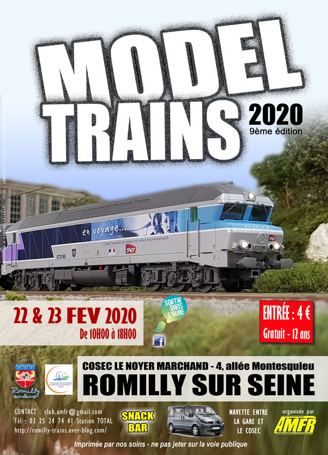 [10] ROMILLY SUR SEINE - 9ème édition de Model Trains - 22 et 23 février 2020 Affich14