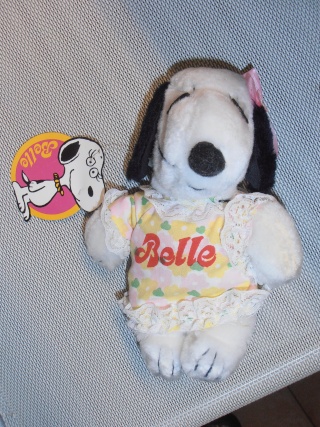 Peluche Belle bean bag.( Snoopy). Butterfly originals. 1965. Prodotta in Italia.Nuova. 10210