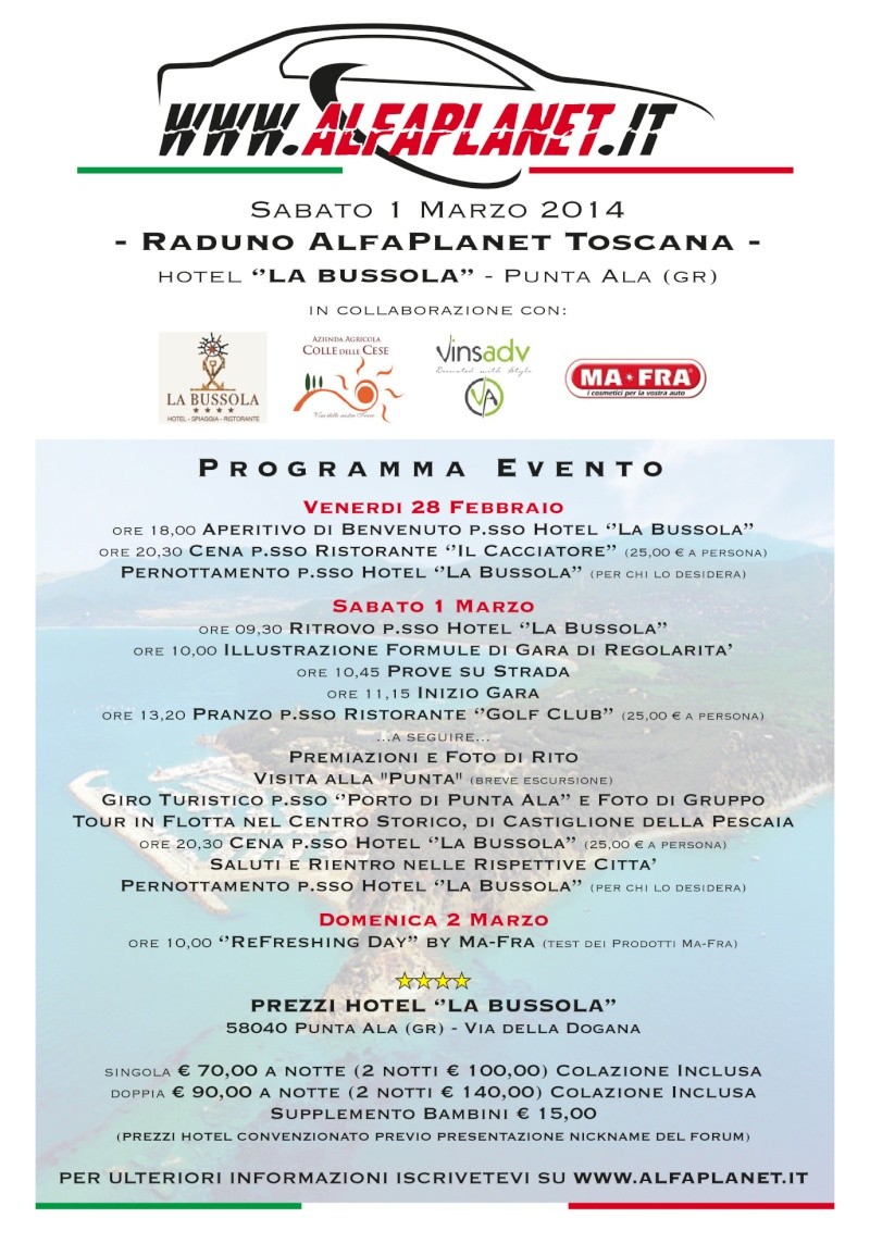 2° Raduno NAZIONALE Alfaplanet Toscana-Punta Ala 01-03-2014 Raduno16
