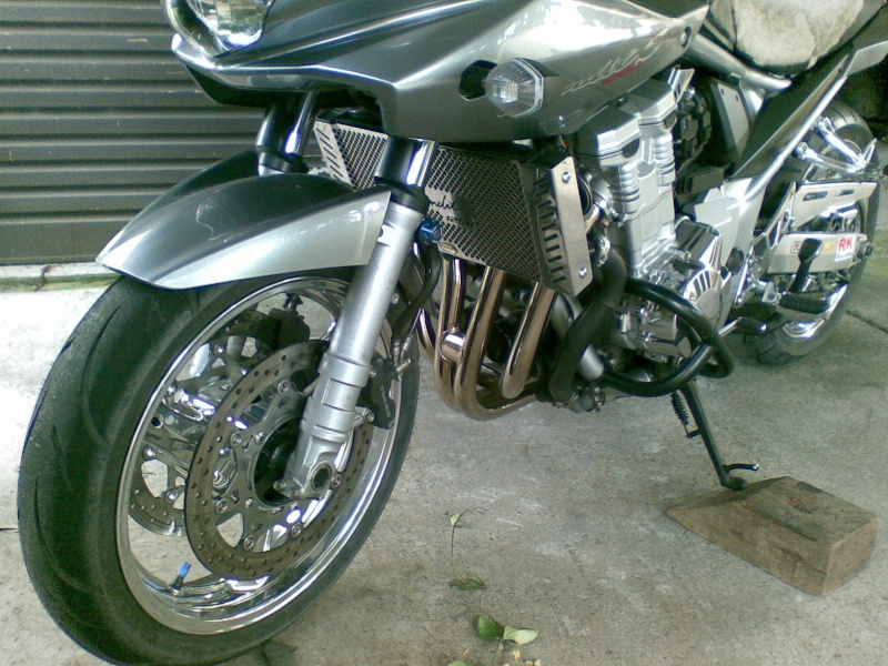 Painted or polished engine on 2008 Suzuki Bandit 1250 S Image025