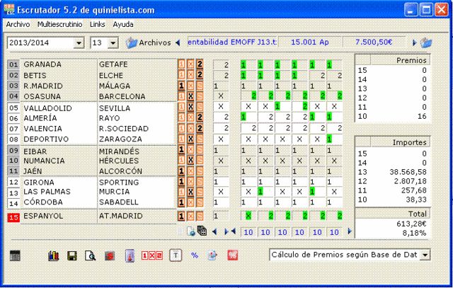 RESUMEN JORNADA 13 Escrut17