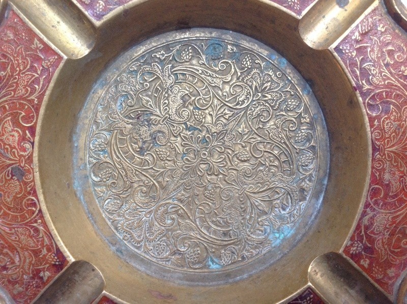 Cendrier bronze, laiton, Inde entre 1950/1980 ? Image151