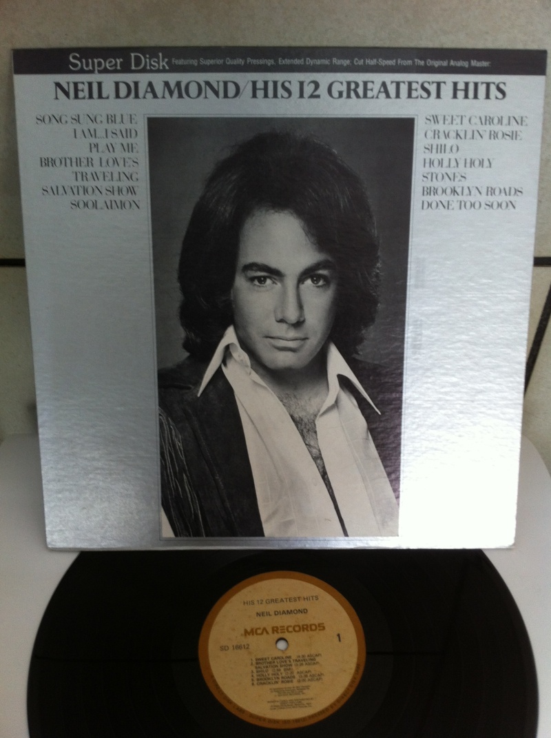 Neil Diamond - 12 Greatest hits, Used Super Disk Lp (SOLD) Img_0715