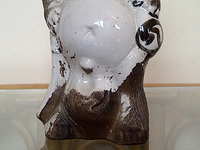  stoneware raccoon figure - Japanese Tanuki  Img-2023