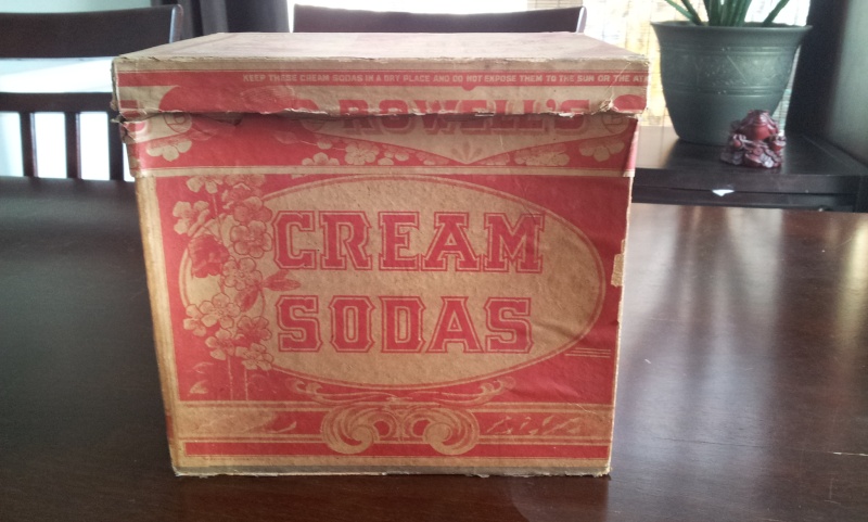 Boite en carton de cream sodas ROWELL SON & CO. 00211