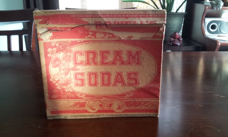 Boite en carton de cream sodas ROWELL SON & CO. 00812