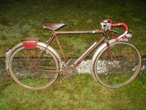 Randonneuse artisanale BRIVAL 650B 8 vitesses 1952 55