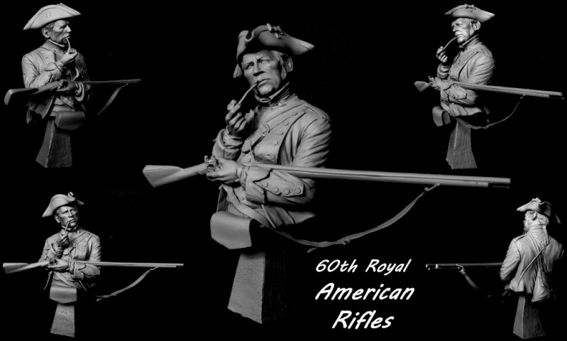 60th Royal American Rifle bust 1/10 par Carl Reid 60_th_10