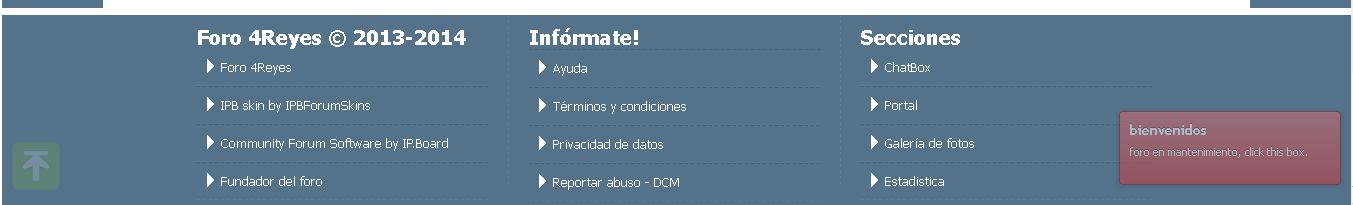 2014 - [noticia] Actualizaciones en el Foro 2014 Footer10