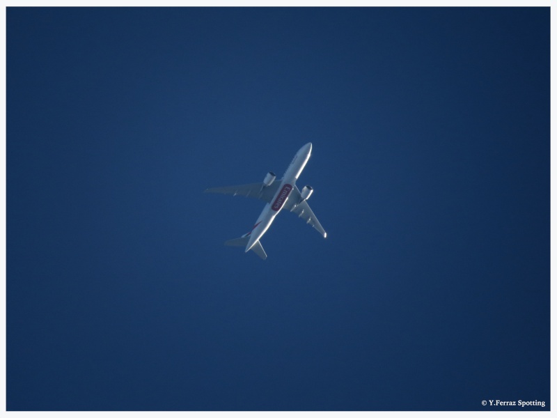 Spotting haute altitude dans le sud ( Contrail ) Boeing11