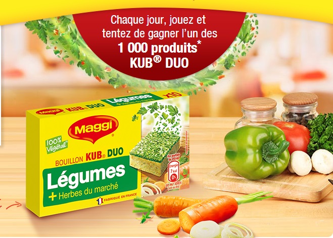 17.02 Nestlé Maggi / 1000 échantillons Kub duo à gagner par jour DLP: 09/03/2014 Sans_t24