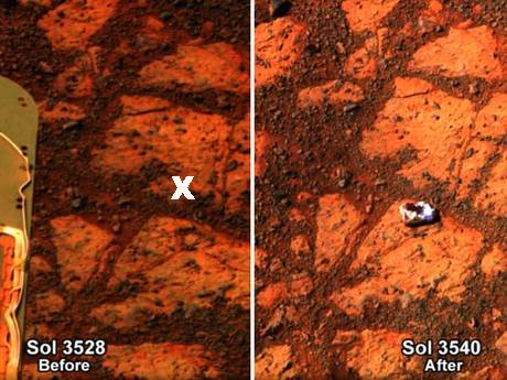 Mysterious rock on Mars Mars-m11