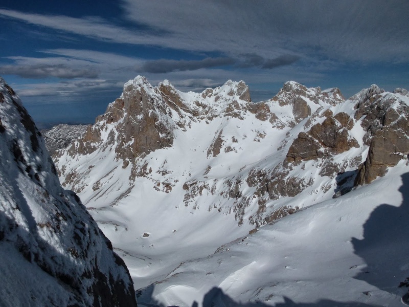 Pico de la Collada Blanca y estado de la nieve(17-2-14) Picos 1318
