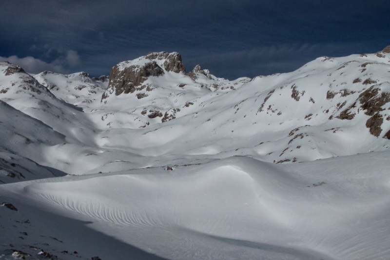 Pico de la Collada Blanca y estado de la nieve(17-2-14) Picos 330