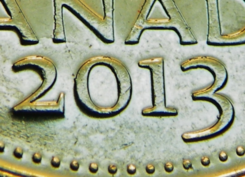 2013 - Éclat de Coin, 3 Petits Point sur le 3 (Die Chip) Dscf4824