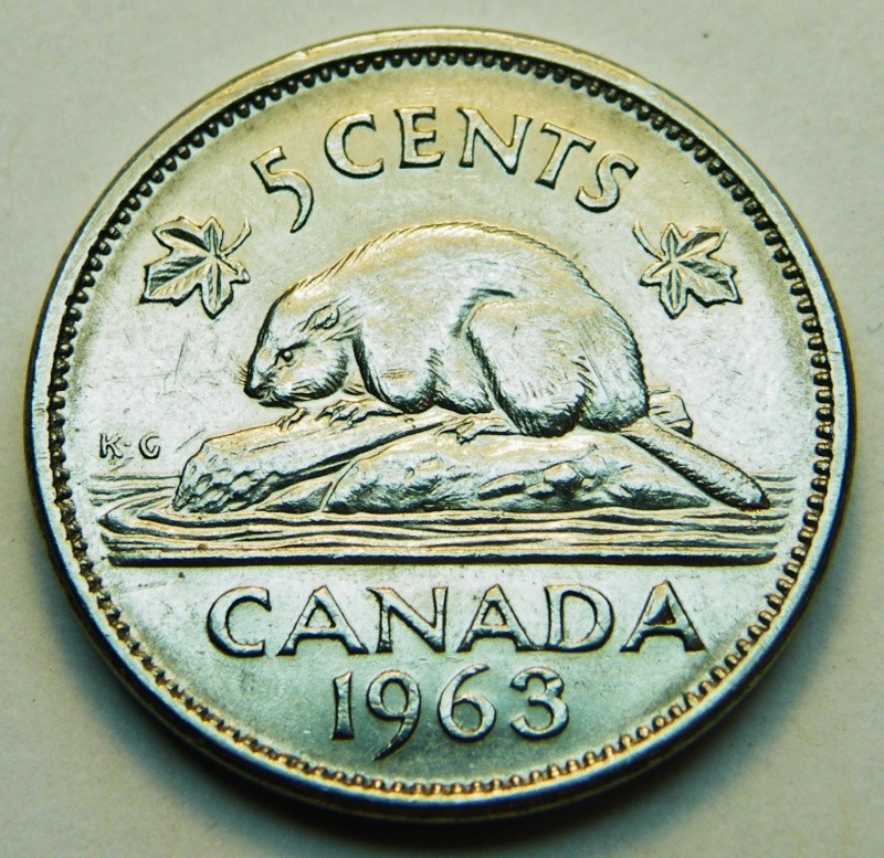 1963 - 1963 - Éclat de Coin dernier "A" de CANADA (Die Chip in last "A") Dscf5120