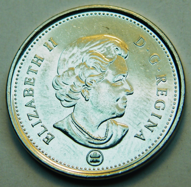 2009 - Éclat de Coin, cAnada, Feuille de Gauche & Queue Castor (Die Chip) Dscf5225