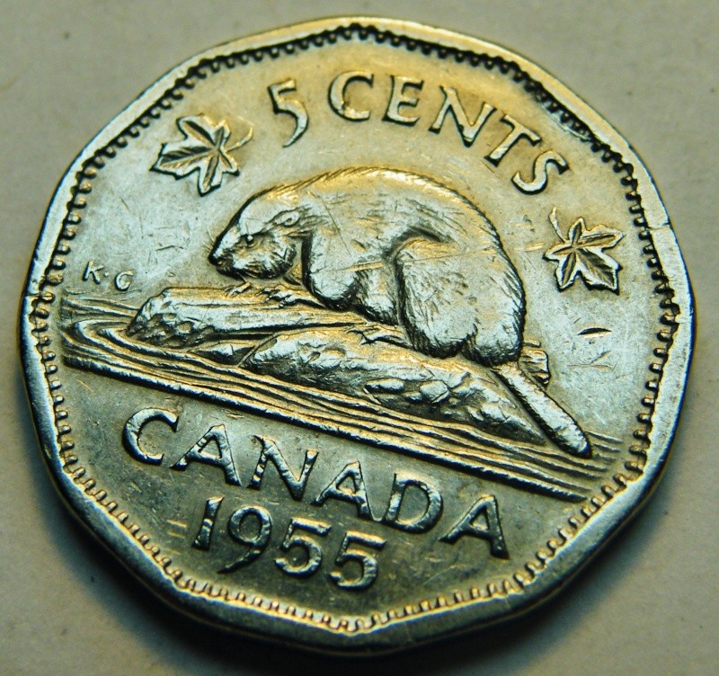 1955 - Coin Cassé & Retenue au Revers (Reverse Retained Broken Die) Dscf5412