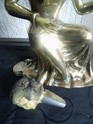 art deco experimental Modell Figure Bronze / Gold with Aliminium Head HELP 510