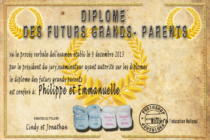 Diplome futurs Grands-Parents Diplom13